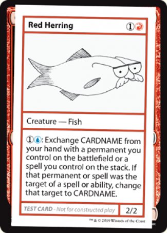 Red Herring (2021 Edition) [Mystery Booster Playtest Cards] | Kessel Run Games Inc. 