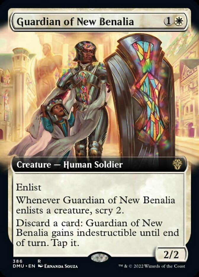 Guardian of New Benalia (Extended Art) [Dominaria United] | Kessel Run Games Inc. 