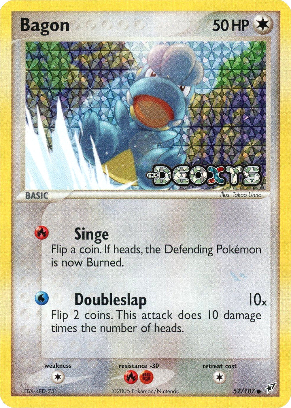 Bagon (52/107) (Stamped) [EX: Deoxys] | Kessel Run Games Inc. 