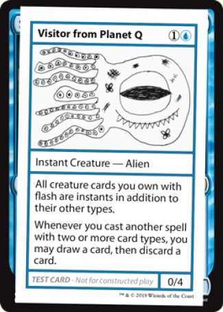Visitor from Planet Q (2021 Edition) [Mystery Booster Playtest Cards] | Kessel Run Games Inc. 