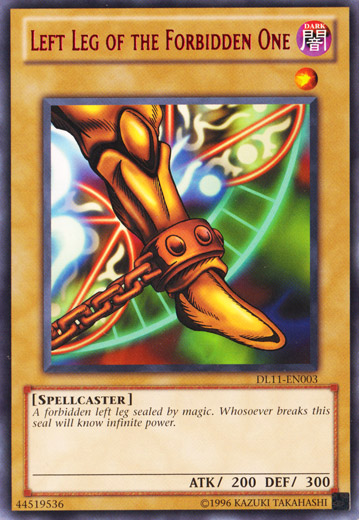 Left Leg of the Forbidden One (Red) [DL11-EN003] Rare | Kessel Run Games Inc. 