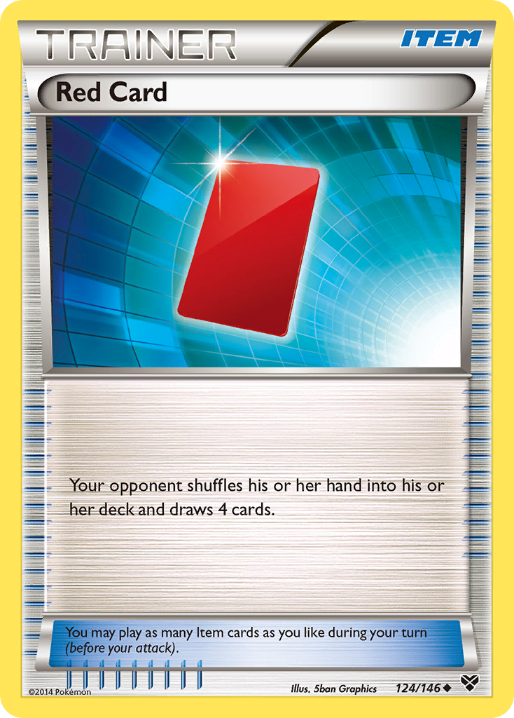 Red Card (124/146) [XY: Base Set] | Kessel Run Games Inc. 