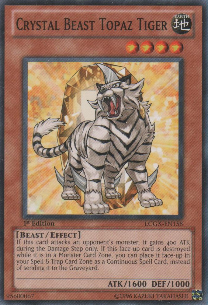 Crystal Beast Topaz Tiger [LCGX-EN158] Common | Kessel Run Games Inc. 