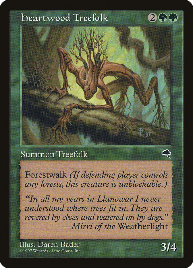 Heartwood Treefolk [Tempest] | Kessel Run Games Inc. 