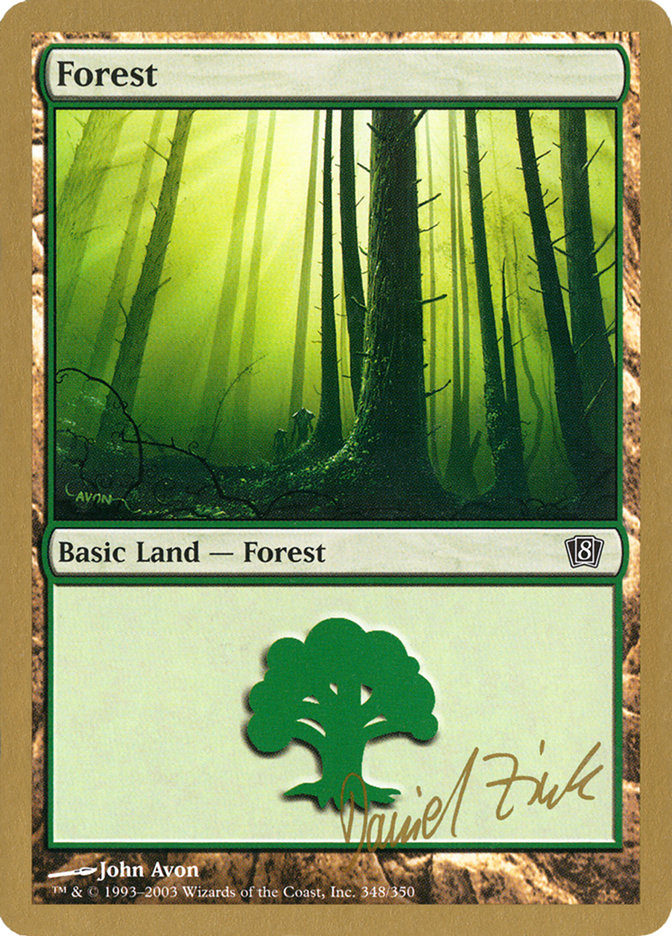 Forest (dz348) (Daniel Zink) [World Championship Decks 2003] | Kessel Run Games Inc. 