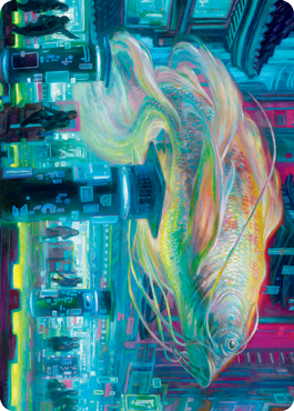 Skyswimmer Koi Art Card [Kamigawa: Neon Dynasty Art Series] | Kessel Run Games Inc. 