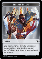Phyrexian Myr // Teferi's Talent Emblem Double-Sided Token [March of the Machine Tokens] | Kessel Run Games Inc. 