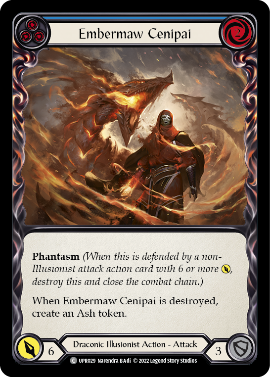 Embermaw Cenipai (Blue) [UPR029] (Uprising)  Rainbow Foil | Kessel Run Games Inc. 