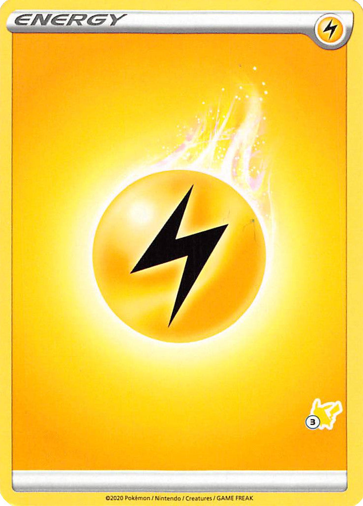 Lightning Energy (Pikachu Stamp #3) [Battle Academy 2022] | Kessel Run Games Inc. 