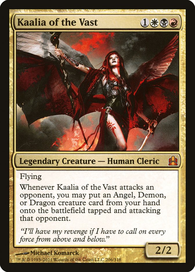 Kaalia of the Vast [Commander 2011] | Kessel Run Games Inc. 