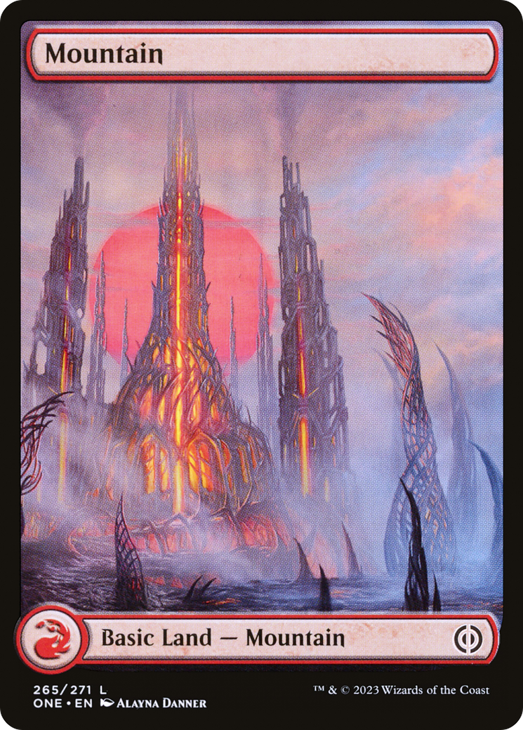 Mountain (265) (Full-Art) [Phyrexia: All Will Be One] | Kessel Run Games Inc. 