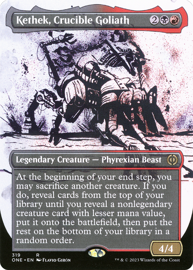 Kethek, Crucible Goliath (Borderless Ichor) [Phyrexia: All Will Be One] | Kessel Run Games Inc. 