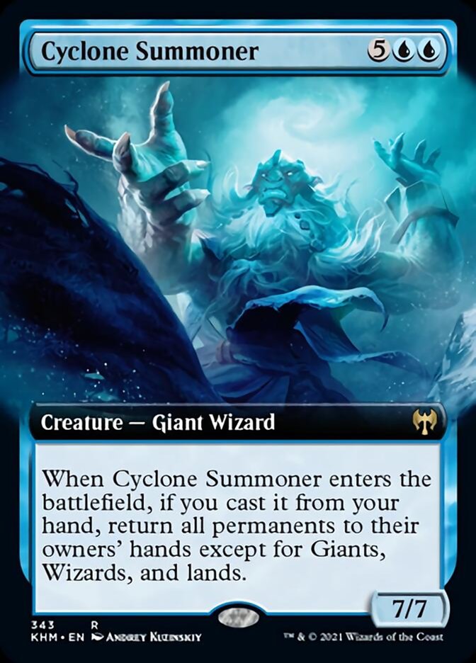 Cyclone Summoner (Extended Art) [Kaldheim] | Kessel Run Games Inc. 