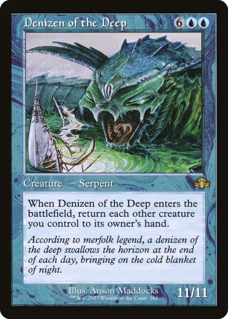 Denizen of the Deep (Retro) [Dominaria Remastered] | Kessel Run Games Inc. 