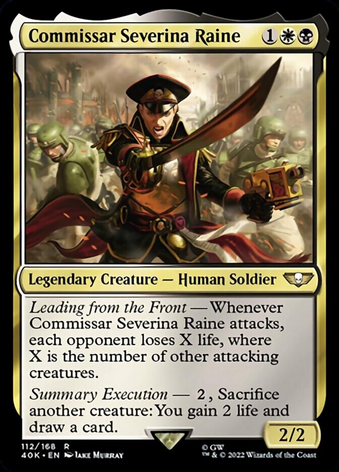 Commissar Severina Raine (Surge Foil) [Warhammer 40,000] | Kessel Run Games Inc. 