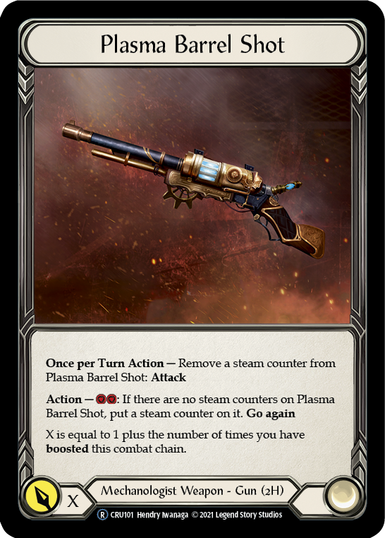 Plasma Barrel Shot [U-CRU101] (Crucible of War Unlimited)  Unlimited Rainbow Foil | Kessel Run Games Inc. 