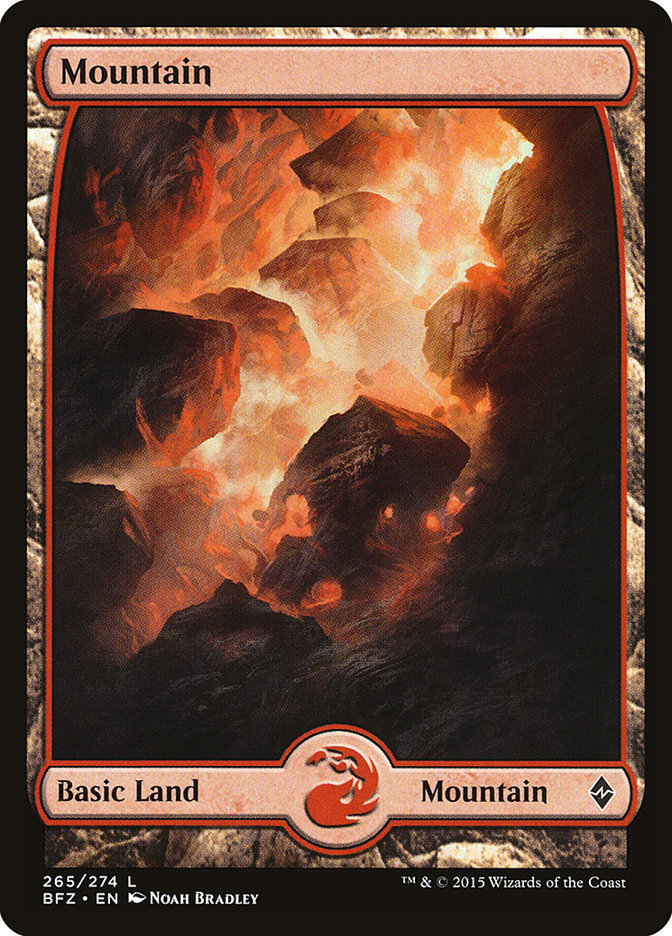 Mountain (265) (Full Art) [Battle for Zendikar] | Kessel Run Games Inc. 