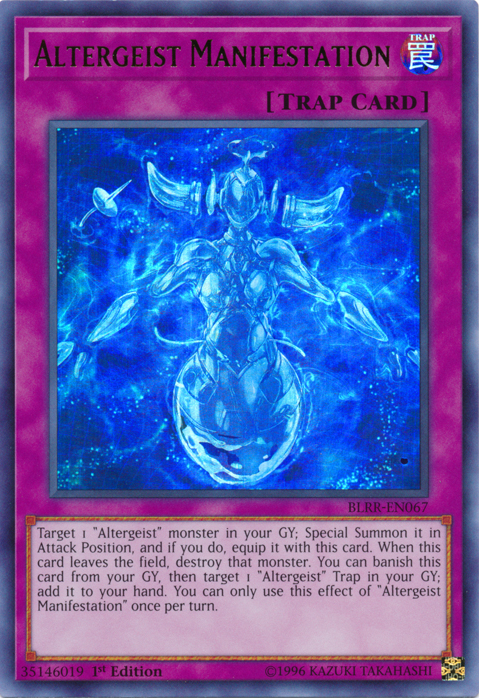 Altergeist Manifestation [BLRR-EN067] Ultra Rare | Kessel Run Games Inc. 