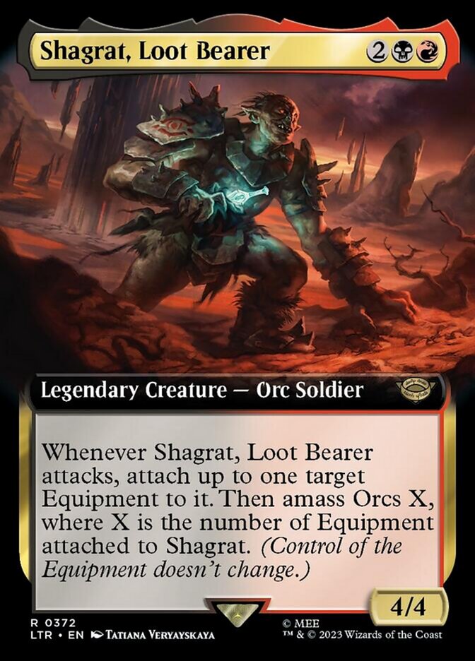 Shagrat, Loot Bearer (Extended Art) [The Lord of the Rings: Tales of Middle-Earth] | Kessel Run Games Inc. 