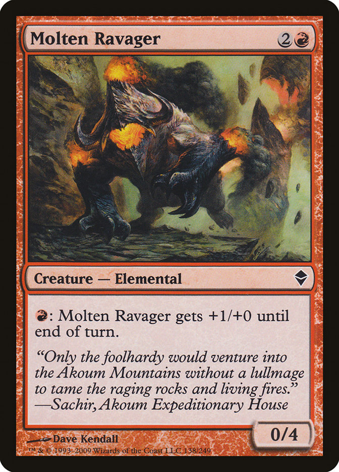 Molten Ravager [Zendikar] | Kessel Run Games Inc. 