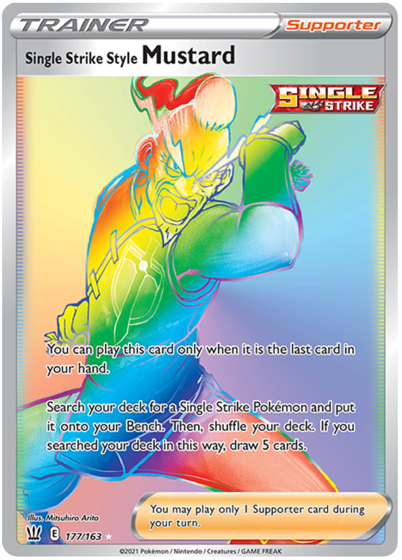 Single Strike Style Mustard (177/163) [Sword & Shield: Battle Styles] | Kessel Run Games Inc. 