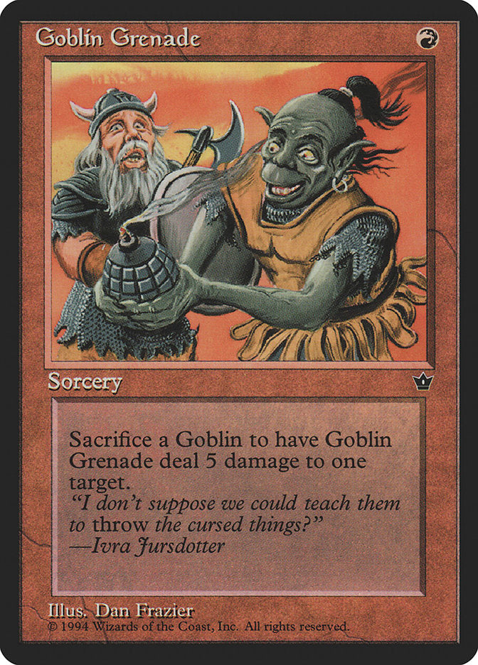 Goblin Grenade (Dan Frazier) [Fallen Empires] | Kessel Run Games Inc. 