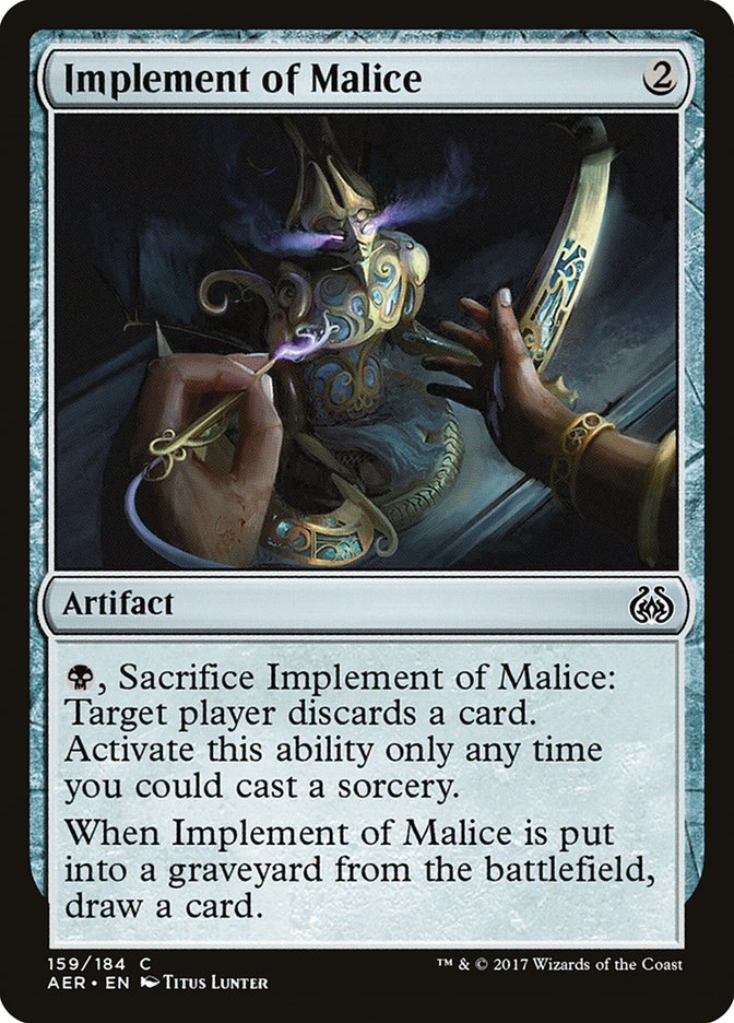 Implement of Malice [Aether Revolt] | Kessel Run Games Inc. 