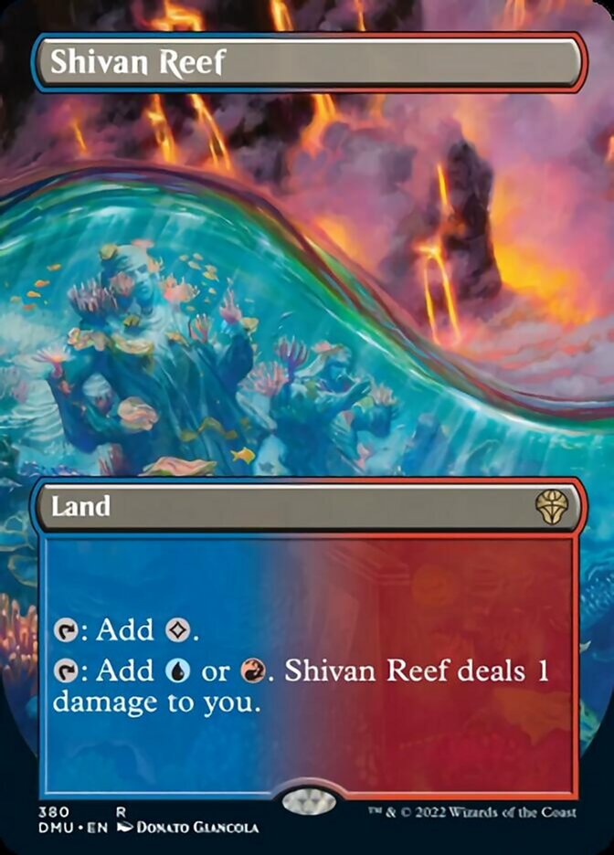 Shivan Reef (Borderless Alternate Art) [Dominaria United] | Kessel Run Games Inc. 