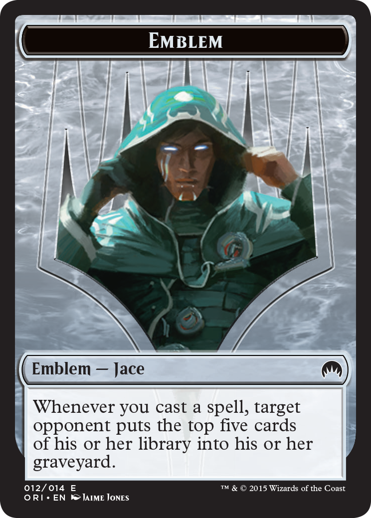 Pest // Jace, Telepath Unbound Emblem Double-Sided Token [Secret Lair: From Cute to Brute Tokens] | Kessel Run Games Inc. 