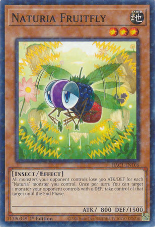 Naturia Fruitfly (Duel Terminal) [HAC1-EN106] Common | Kessel Run Games Inc. 