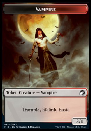 Vampire Token [Innistrad: Midnight Hunt Tokens] | Kessel Run Games Inc. 