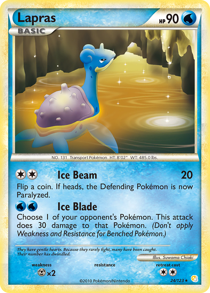 Lapras (24/123) [HeartGold & SoulSilver: Base Set] | Kessel Run Games Inc. 