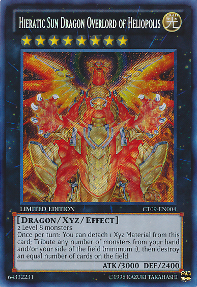 Hieratic Sun Dragon Overlord of Heliopolis [CT09-EN004] Secret Rare | Kessel Run Games Inc. 