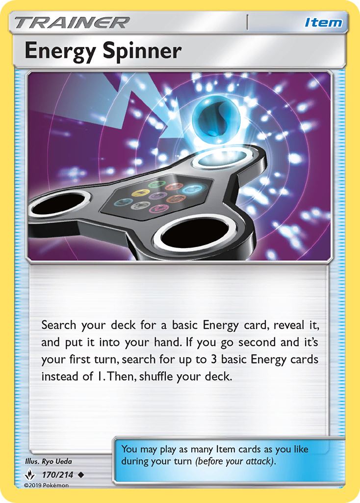Energy Spinner (170/214) [Sun & Moon: Unbroken Bonds] | Kessel Run Games Inc. 