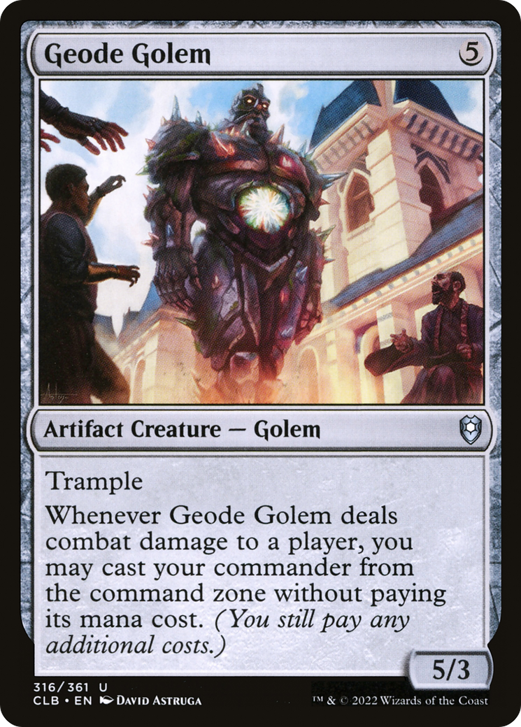 Geode Golem [Commander Legends: Battle for Baldur's Gate] | Kessel Run Games Inc. 