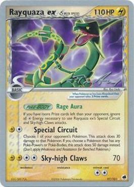 Rayquaza ex (97/101) (Delta Species) (Legendary Ascent - Tom Roos) [World Championships 2007] | Kessel Run Games Inc. 