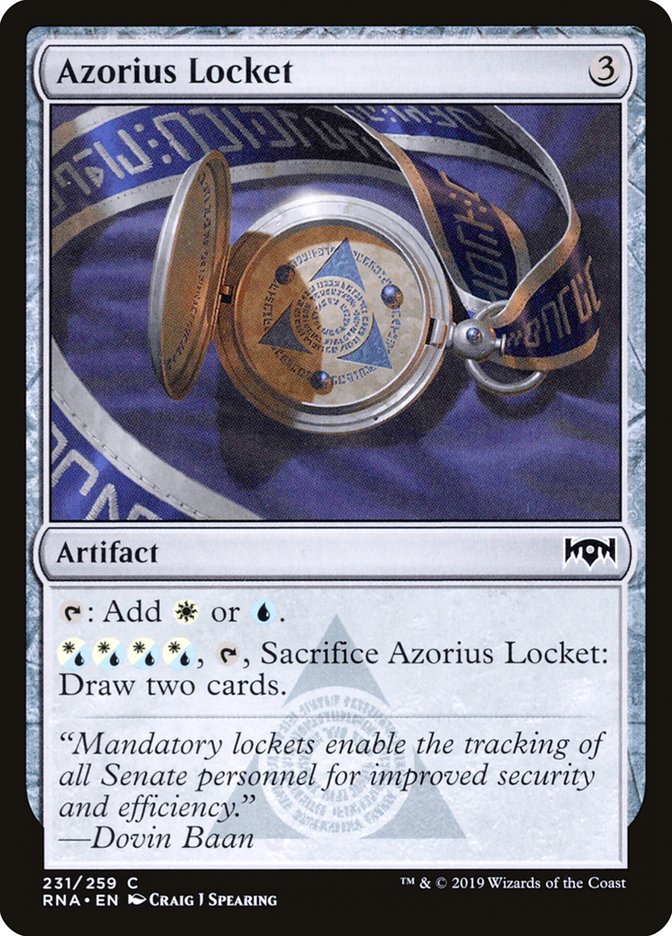 Azorius Locket [Ravnica Allegiance] | Kessel Run Games Inc. 