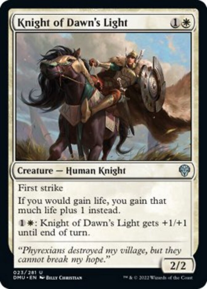 Knight of Dawn's Light [Dominaria United] | Kessel Run Games Inc. 