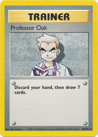 Professor Oak (88/102) [Base Set Unlimited] | Kessel Run Games Inc. 