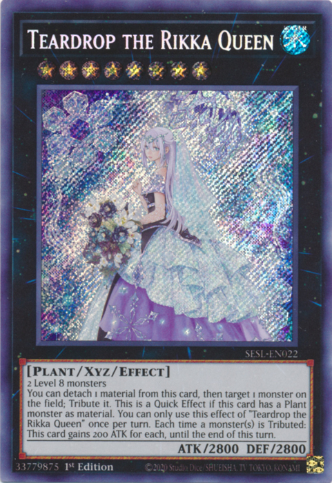 Teardrop the Rikka Queen [SESL-EN022] Secret Rare | Kessel Run Games Inc. 