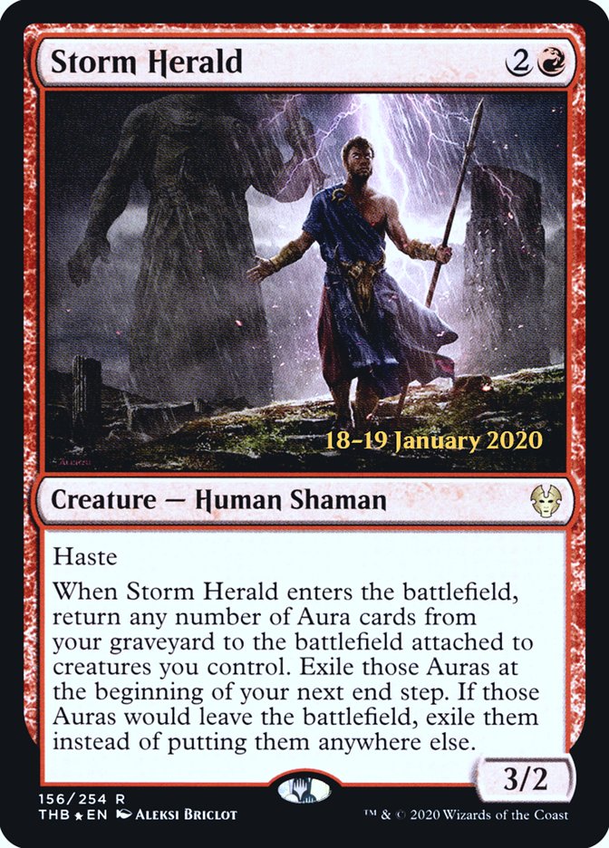 Storm Herald [Theros Beyond Death Prerelease Promos] | Kessel Run Games Inc. 