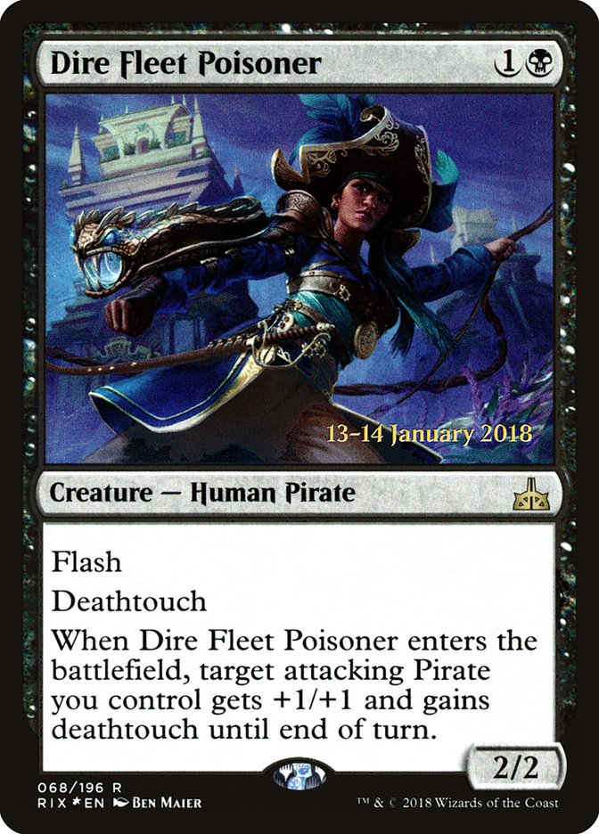 Dire Fleet Poisoner [Rivals of Ixalan Prerelease Promos] | Kessel Run Games Inc. 