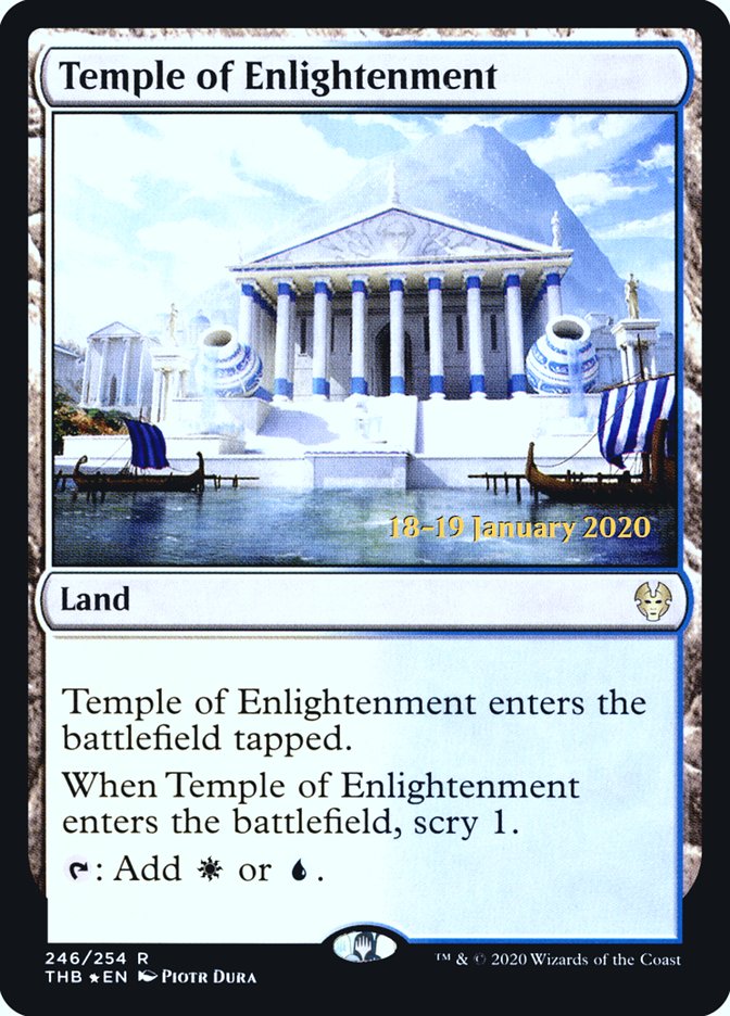 Temple of Enlightenment [Theros Beyond Death Prerelease Promos] | Kessel Run Games Inc. 