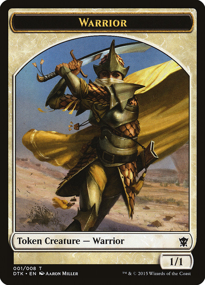Warrior Token [Dragons of Tarkir Tokens] | Kessel Run Games Inc. 