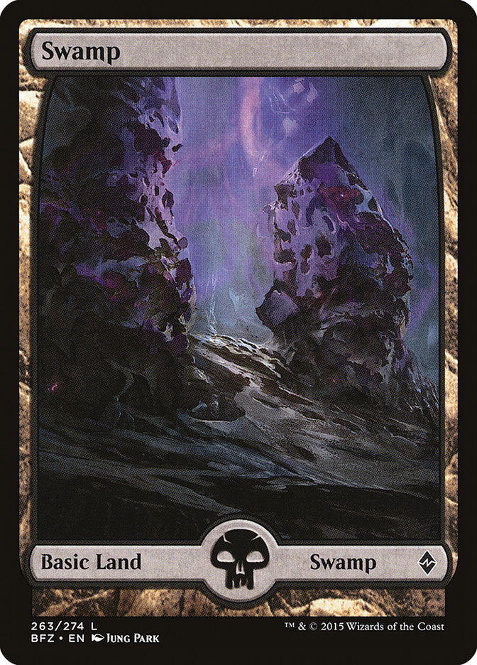 Swamp (263) (Full Art) [Battle for Zendikar] | Kessel Run Games Inc. 