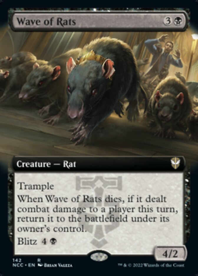 Wave of Rats (Extended Art) [Streets of New Capenna Commander] | Kessel Run Games Inc. 