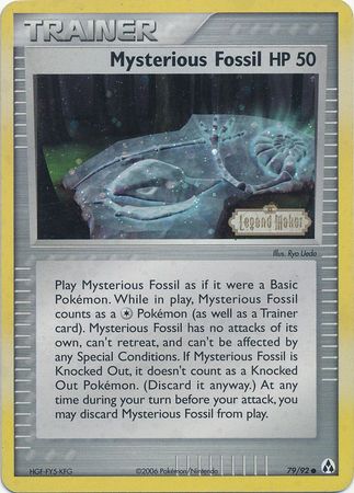 Mysterious Fossil (79/92) (Stamped) [EX: Legend Maker] | Kessel Run Games Inc. 