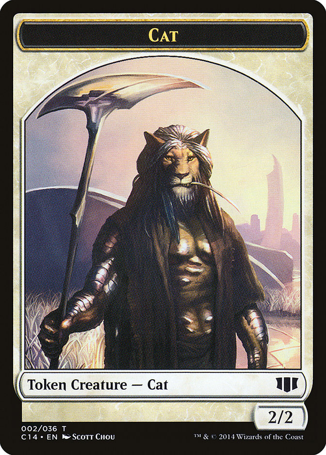 Angel // Cat Double-Sided Token [Commander 2014 Tokens] | Kessel Run Games Inc. 