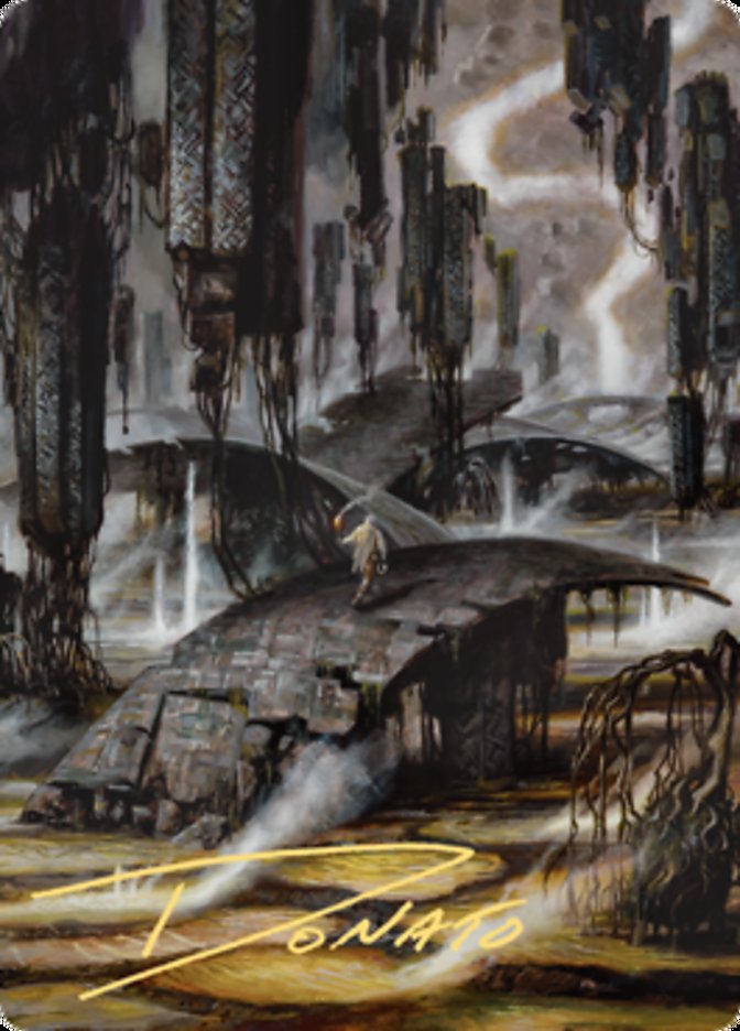 Grimclimb Pathway Art Card (Gold-Stamped Signature) [Zendikar Rising Art Series] | Kessel Run Games Inc. 