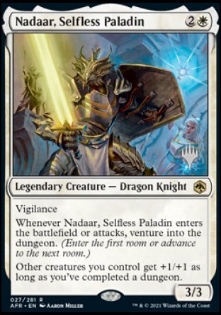 Nadaar, Selfless Paladin (Promo Pack) [Dungeons & Dragons: Adventures in the Forgotten Realms Promos] | Kessel Run Games Inc. 